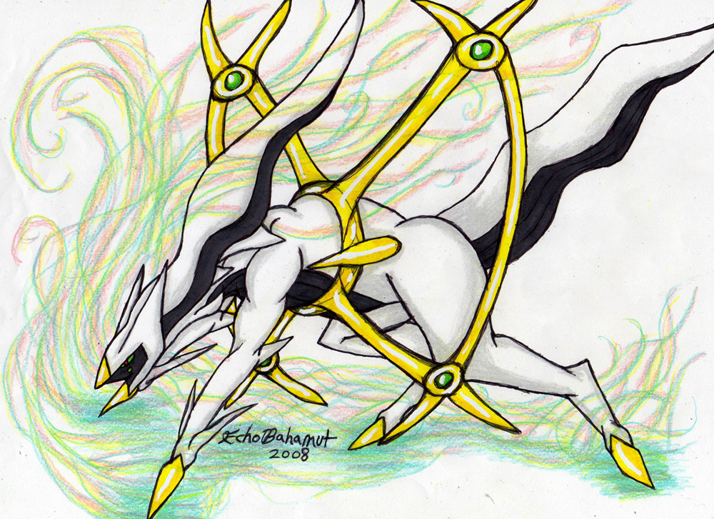 Description: This is Arceus, the most powerful Pokemon in the Pokemon world.